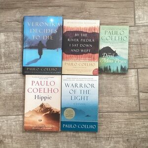 Paulo Coelho 5 book collection spirituality fiction & nonfiction used good